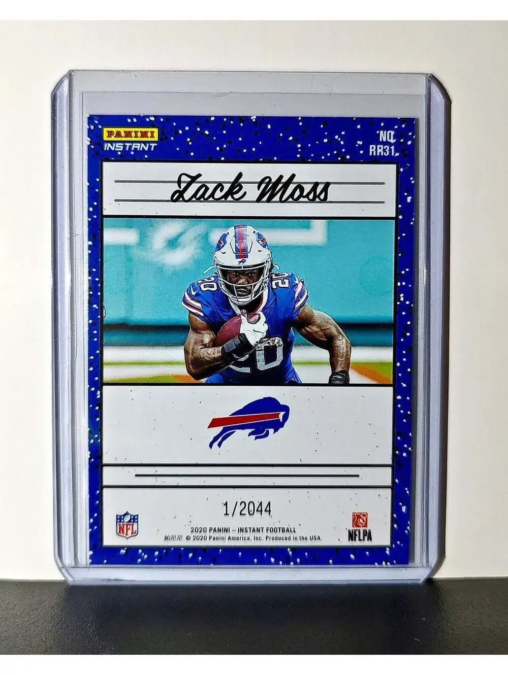 Zack Moss Rookie 2020 Panini NFL #31 Rated Rookie Card Buffalo Bills